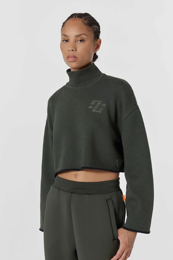 Pull CARLITA cropped col cheminée