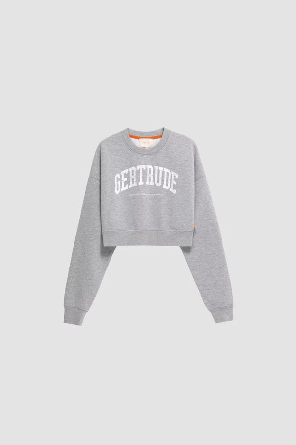 Sweat CATHERINE CITY coupe ample cropped imprimé contrasté