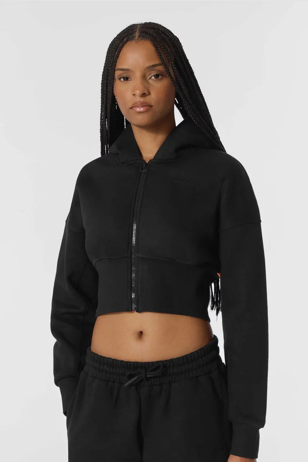 Sweat cropped CATHOU à capuche