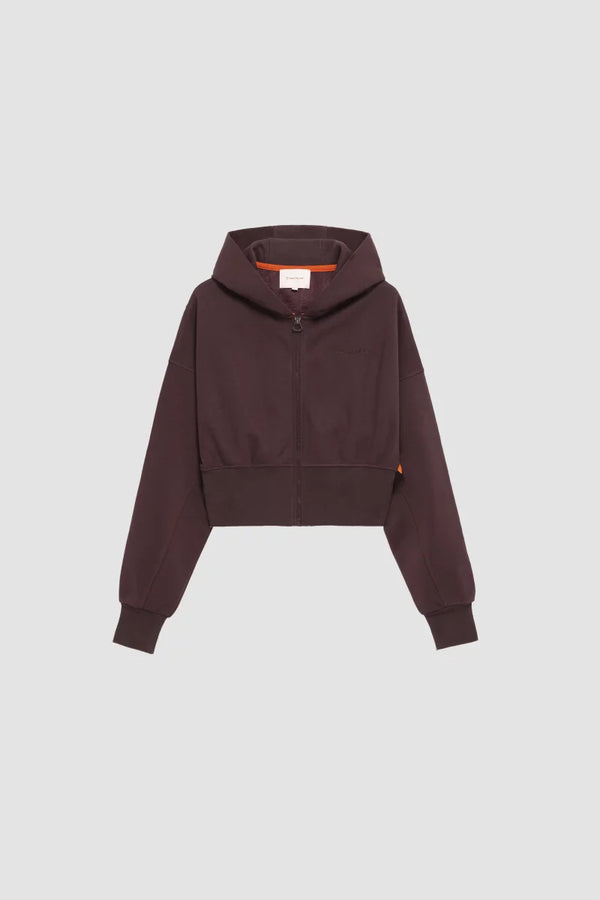Sweat cropped CATHOU à capuche