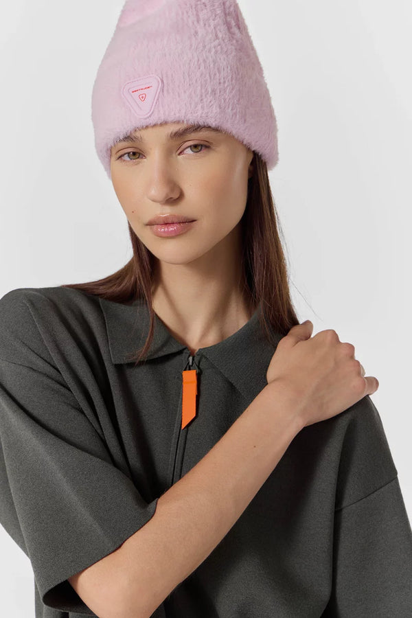 Bonnet JADR à revers maille effet mohair