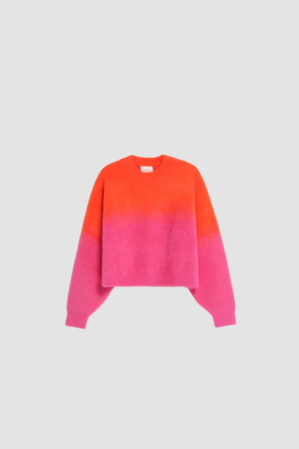 Pull LITTLE ZIA maille duveteuse dégradée